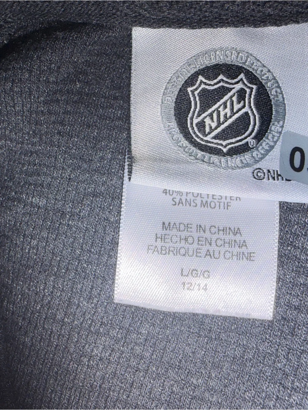NHL Pittsburgh Penguins Youth L 12/14 Gray 1967 Hockey Long Sleeve V-Neck